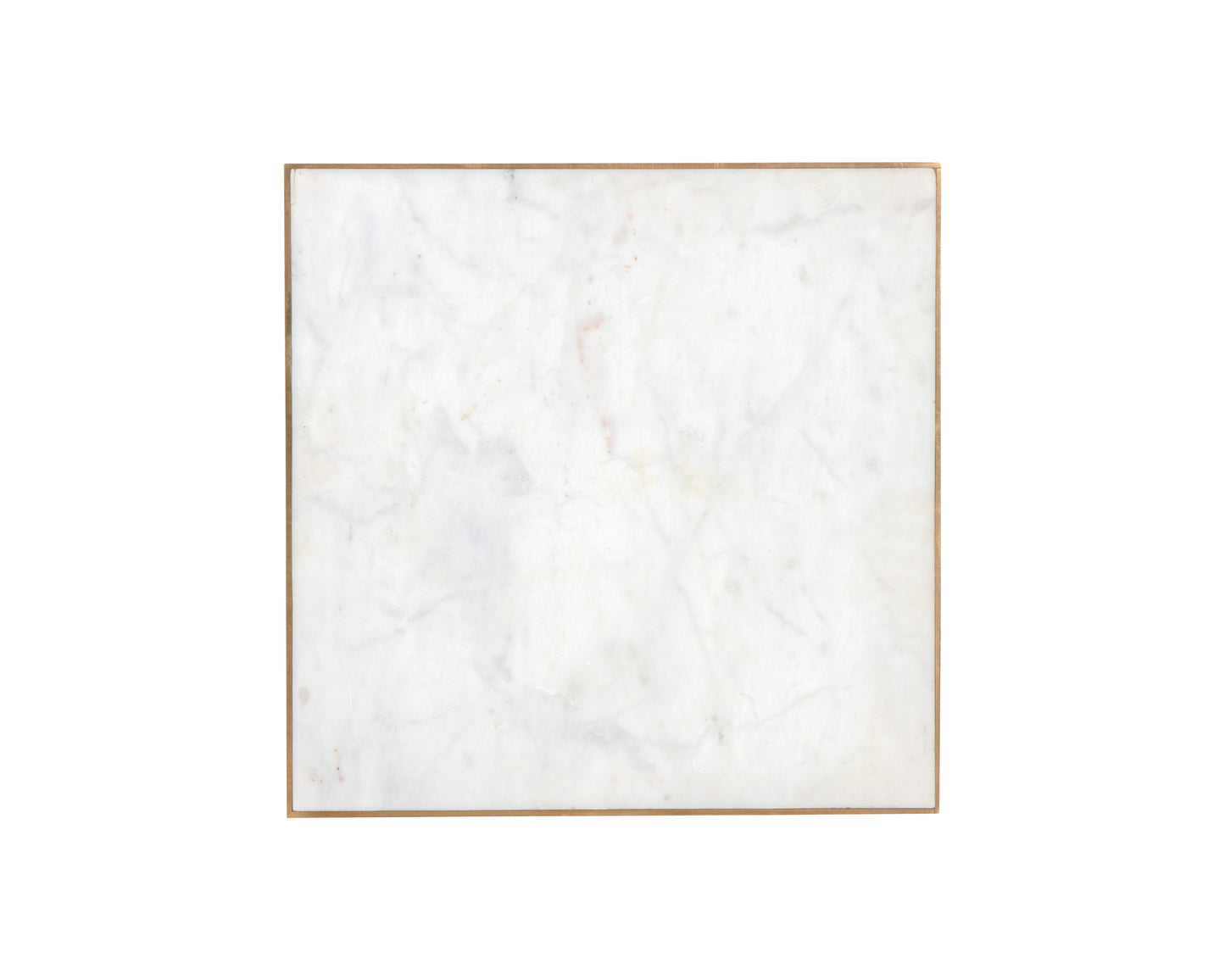 NAHLA DAINES END TABLE - WHITE MARBLE