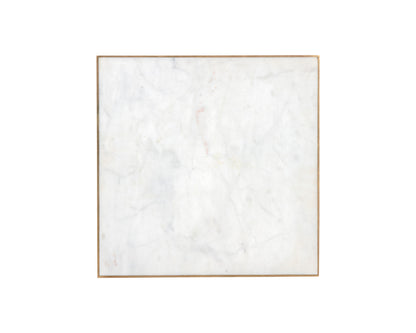 NAHLA DAINES END TABLE - WHITE MARBLE