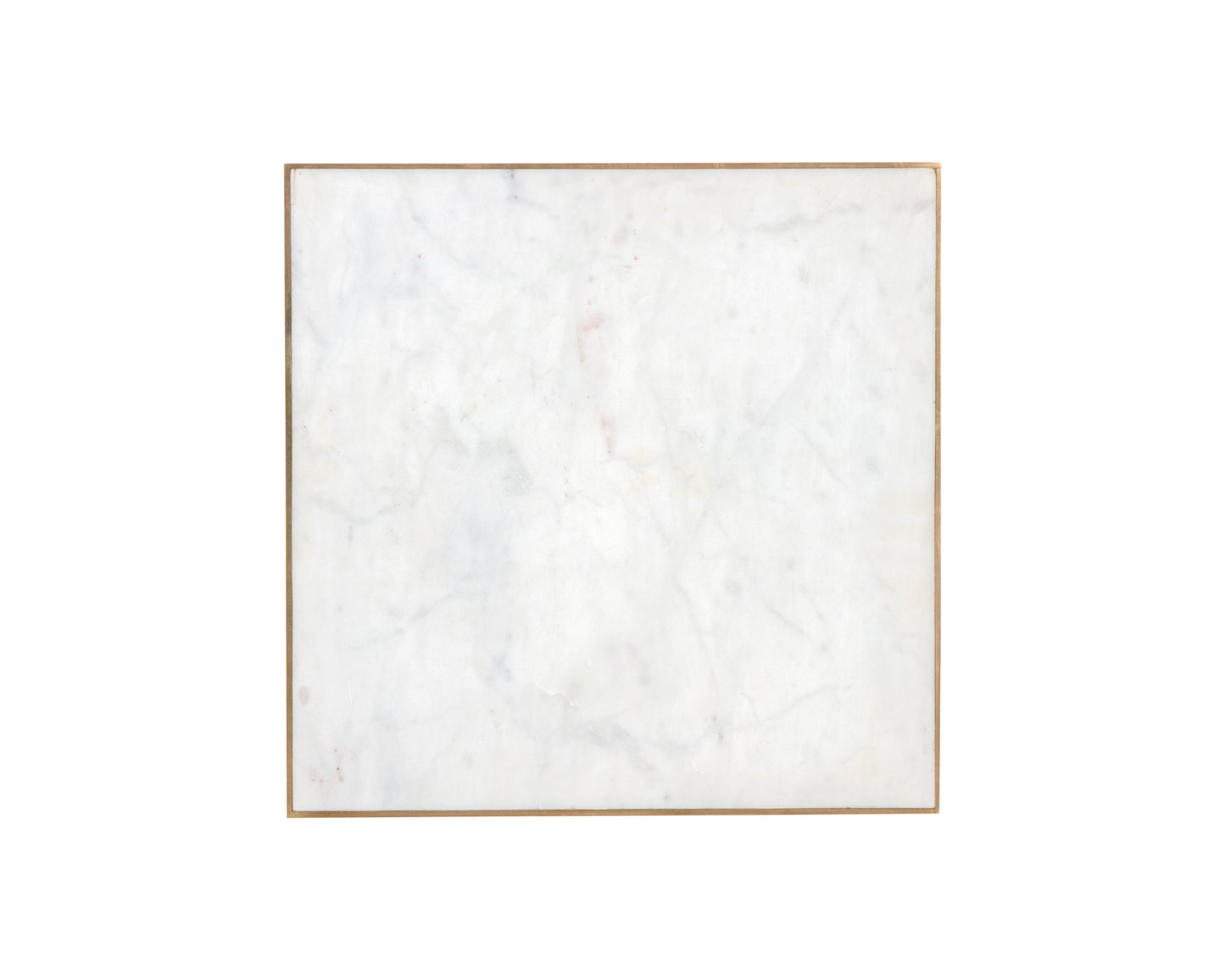 NAHLA DAINES END TABLE - WHITE MARBLE