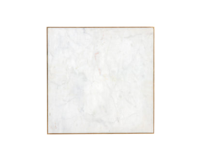 NAHLA DAINES END TABLE - WHITE MARBLE