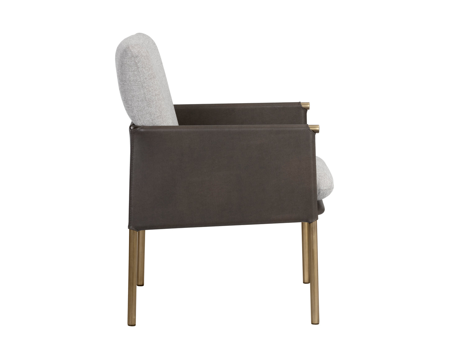 NAHLA BELLEVUE LOUNGE CHAIR - BELFAST HEATHER GREY / BRAVO ASH