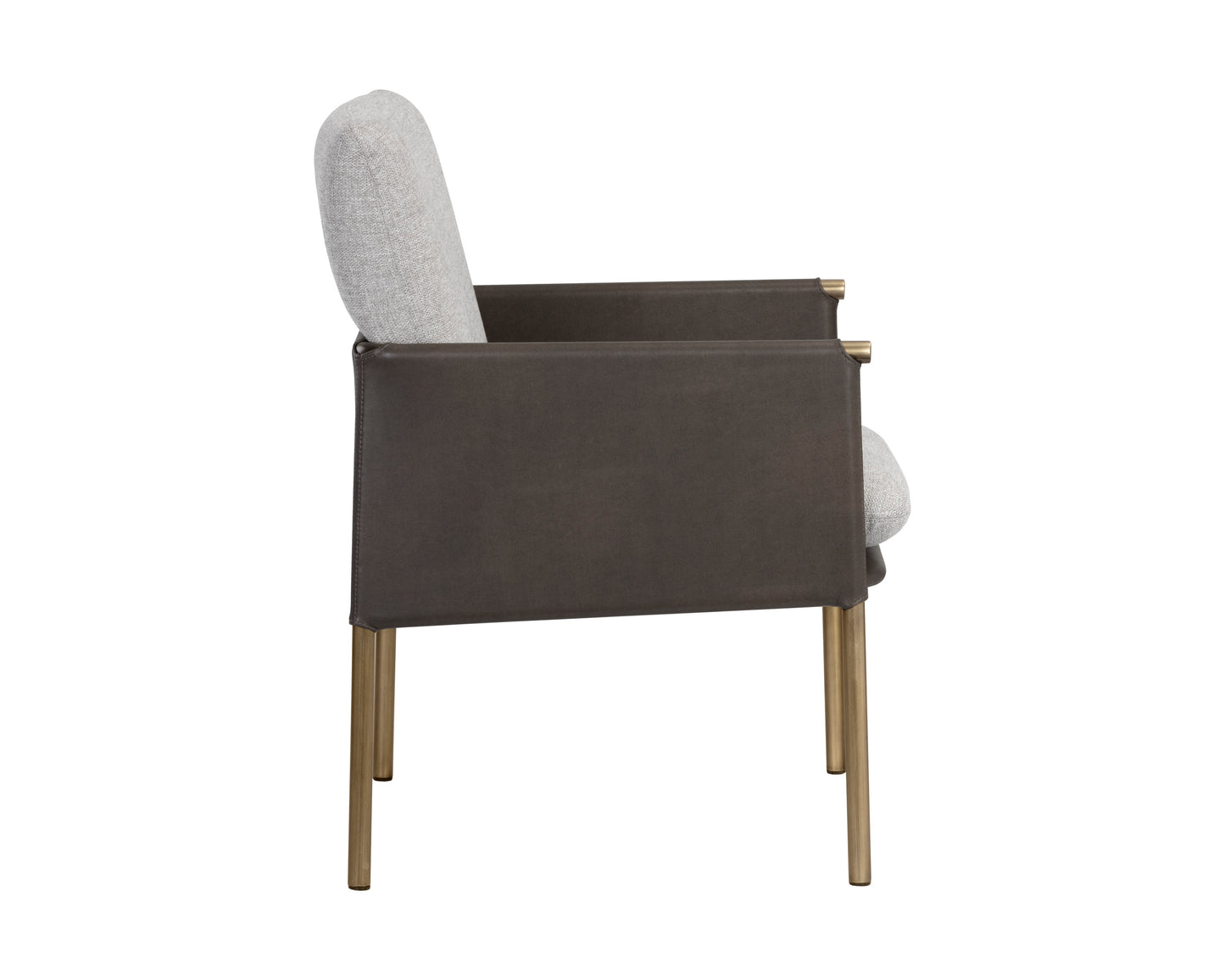 NAHLA BELLEVUE LOUNGE CHAIR - BELFAST HEATHER GREY / BRAVO ASH