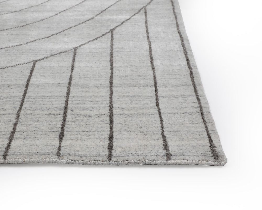 NAHLA FEZ HAND-LOOMED RUG - IVORY / GREY - 8' X 10'