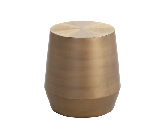 NAHLA CREED END TABLE - ANTIQUE GOLD