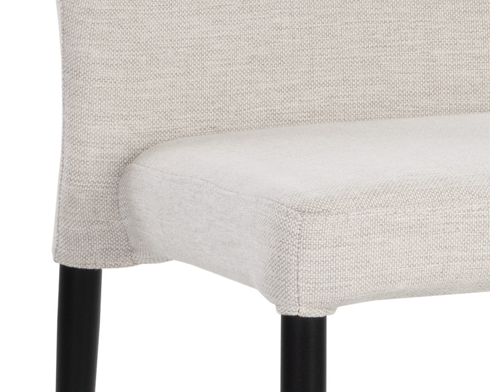 NAHLA JAMES STACKABLE DINING CHAIR - CITY BEIGE