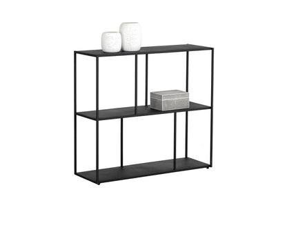 NAHLA EIFFEL LOW BOOKCASE - MEDIUM - BLACK