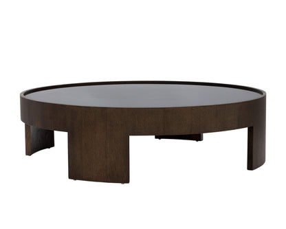 NAHLA BRUNETTO COFFEE TABLE - LARGE - DISTRESSED BROWN