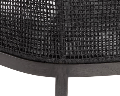 NAHLA CAPRI LOUNGE CHAIR - SMOKE GREY - COPACABANA MARBLE