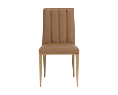 NAHLA WILBUR DINING CHAIR - MILLIKEN COGNAC