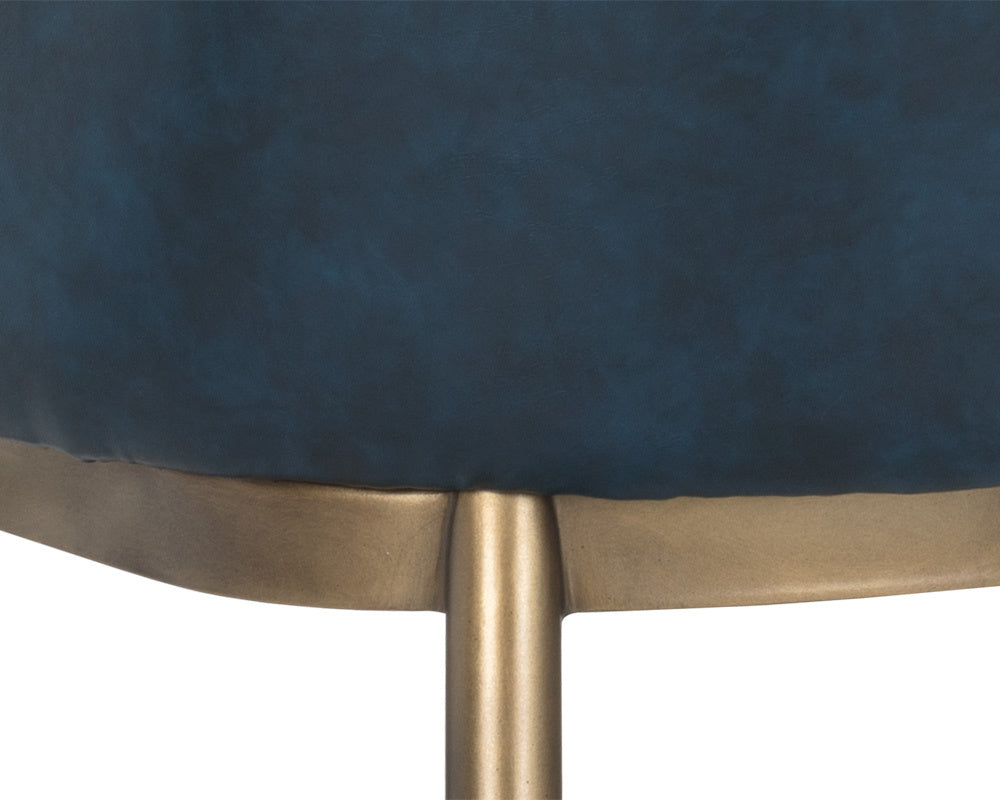 NAHLA FRANKLIN DINING ARMCHAIR - VINTAGE BLUE