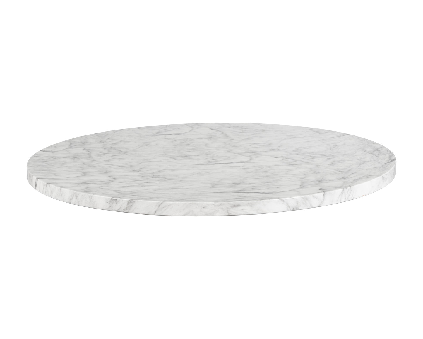 NAHLA CYPHER DINING TABLE TOP - MARBLE LOOK - WHITE - 55"