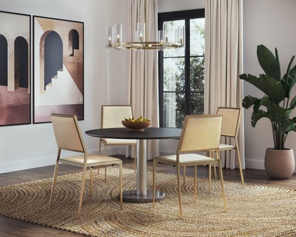 NAHLA CLARABELLE CHANDELIER - SMALL - BRASS
