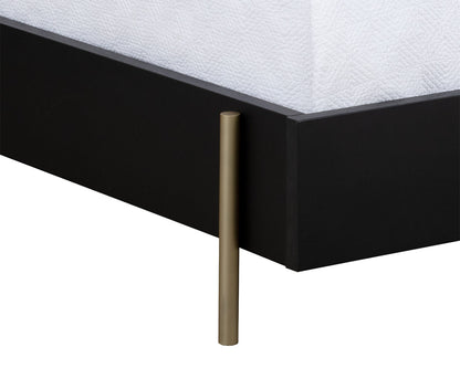 NAHLA AVIDA BED - KING - GOLD - BLACK/NATURAL