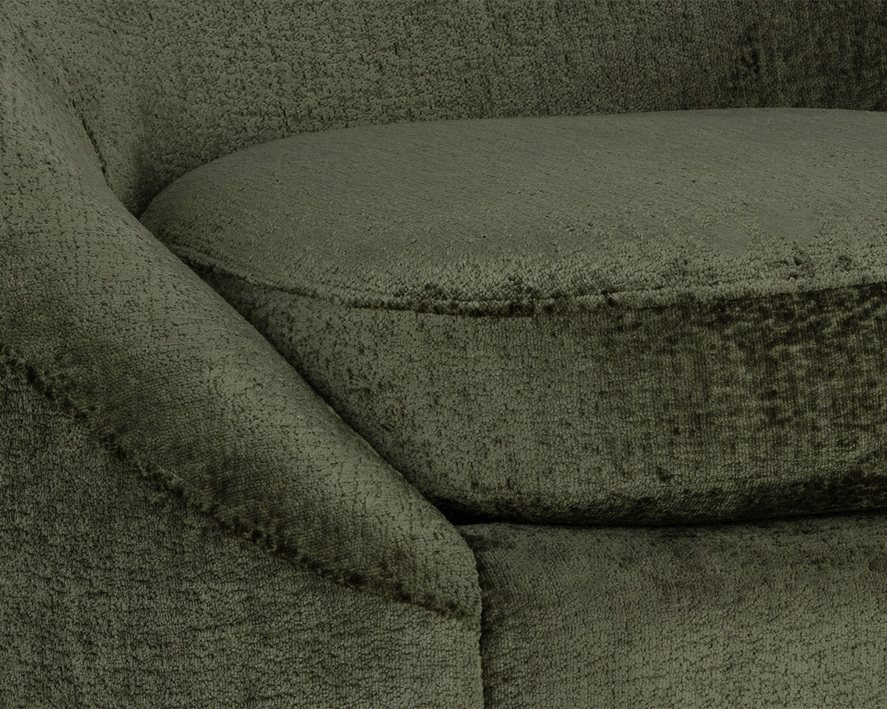 NAHLA BLISS SWIVEL LOUNGE CHAIR - BERGEN OLIVE