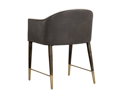 NAHLA KYLIN DINING ARMCHAIR - DILLON CREAM / BRAVO ASH