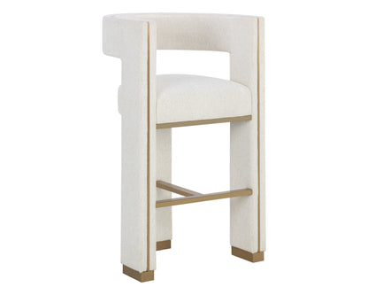 NAHLA ADAMINA BARSTOOL - RHEA LIGHT BARLEY