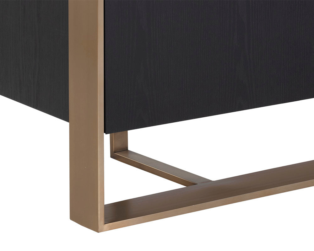 NAHLA DALTON SIDEBOARD - ANTIQUE BRASS - BLACK