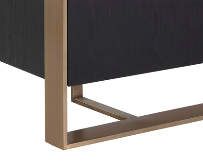 NAHLA DALTON SIDEBOARD - ANTIQUE BRASS - BLACK