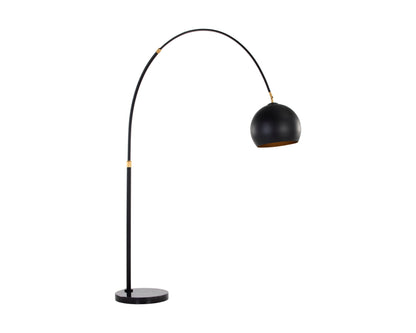 NAHLA VERN FLOOR LAMP - BLACK