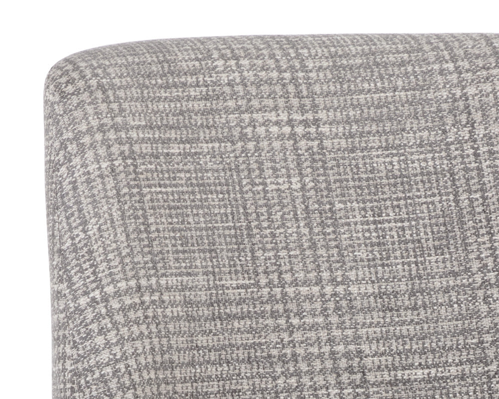 NAHLA ESTRADA DINING CHAIR - NAYA CHECK LIGHT GREY