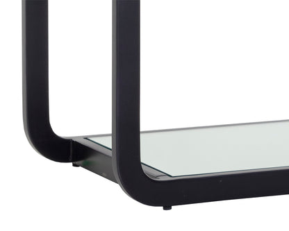 NAHLA AMBRETTA BOOKCASE - SMALL - BLACK / SMOKE GREY