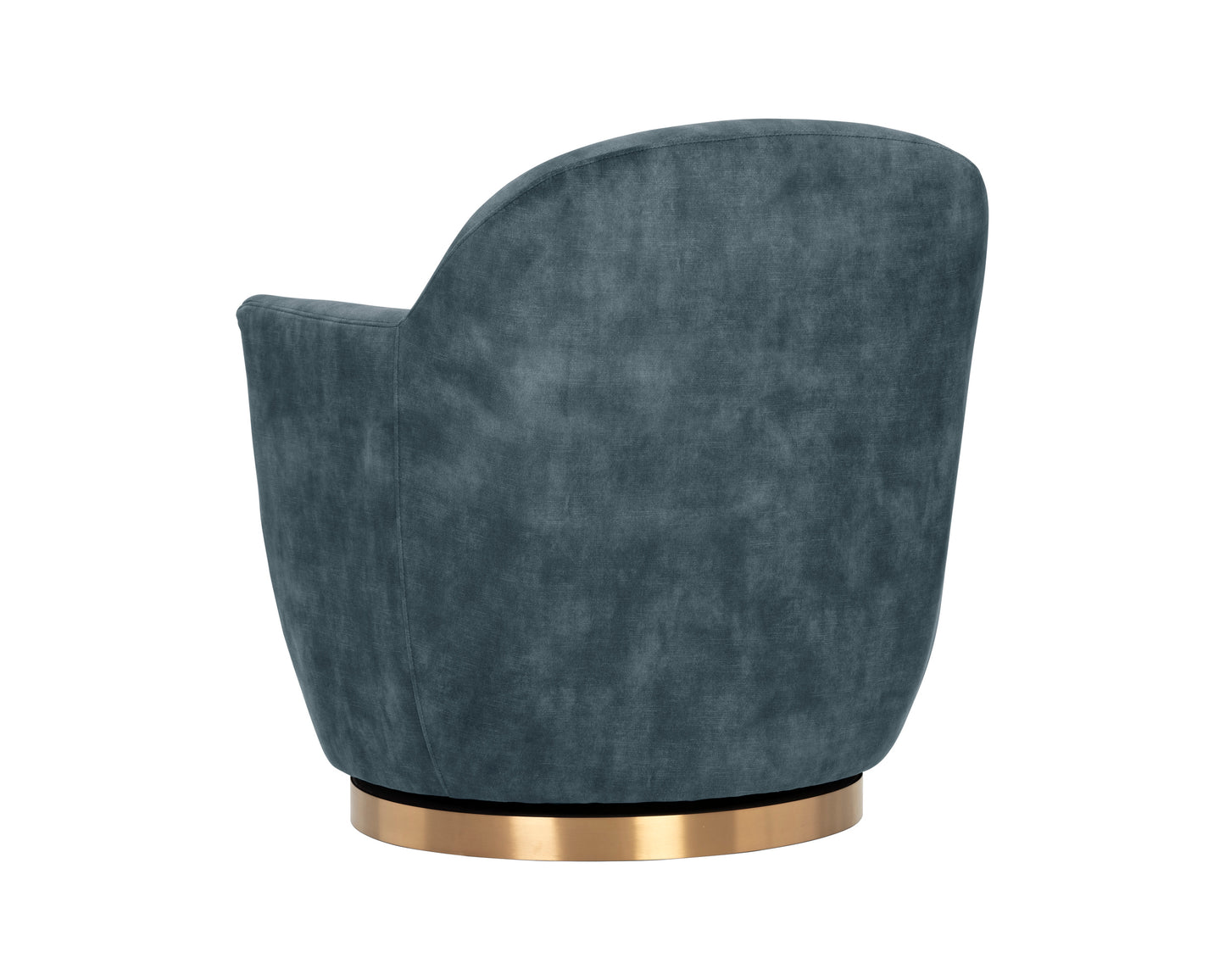 NAHLA CASEY SWIVEL LOUNGE CHAIR - NONO PETROL