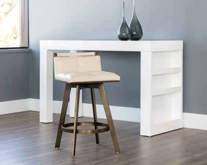 NAHLA ARIZONA SWIVEL COUNTER STOOL - CASTILLO CREAM