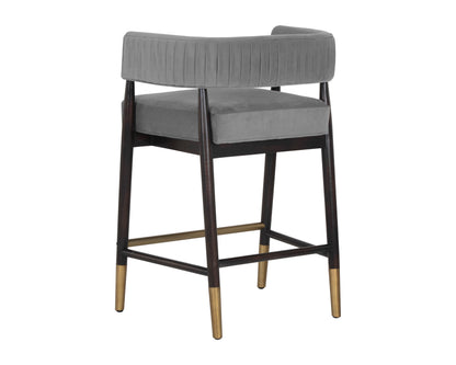 NAHLA CALLEM COUNTER STOOL - ANTONIO CHARCOAL