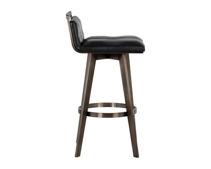 NAHLA ARIZONA SWIVEL BARSTOOL - CASTILLO BLACK