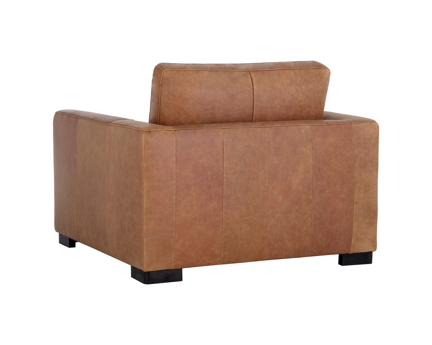 NAHLA BAYLOR ARMCHAIR - MARSEILLE CAMEL LEATHER