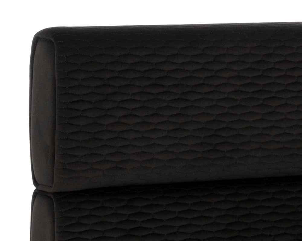 NAHLA BECKHAM BED - QUEEN - QUILTED ABBINGTON CHARRED BROWN