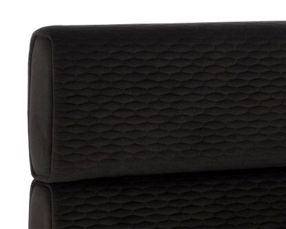 NAHLA BECKHAM BED - QUEEN - QUILTED ABBINGTON CHARRED BROWN