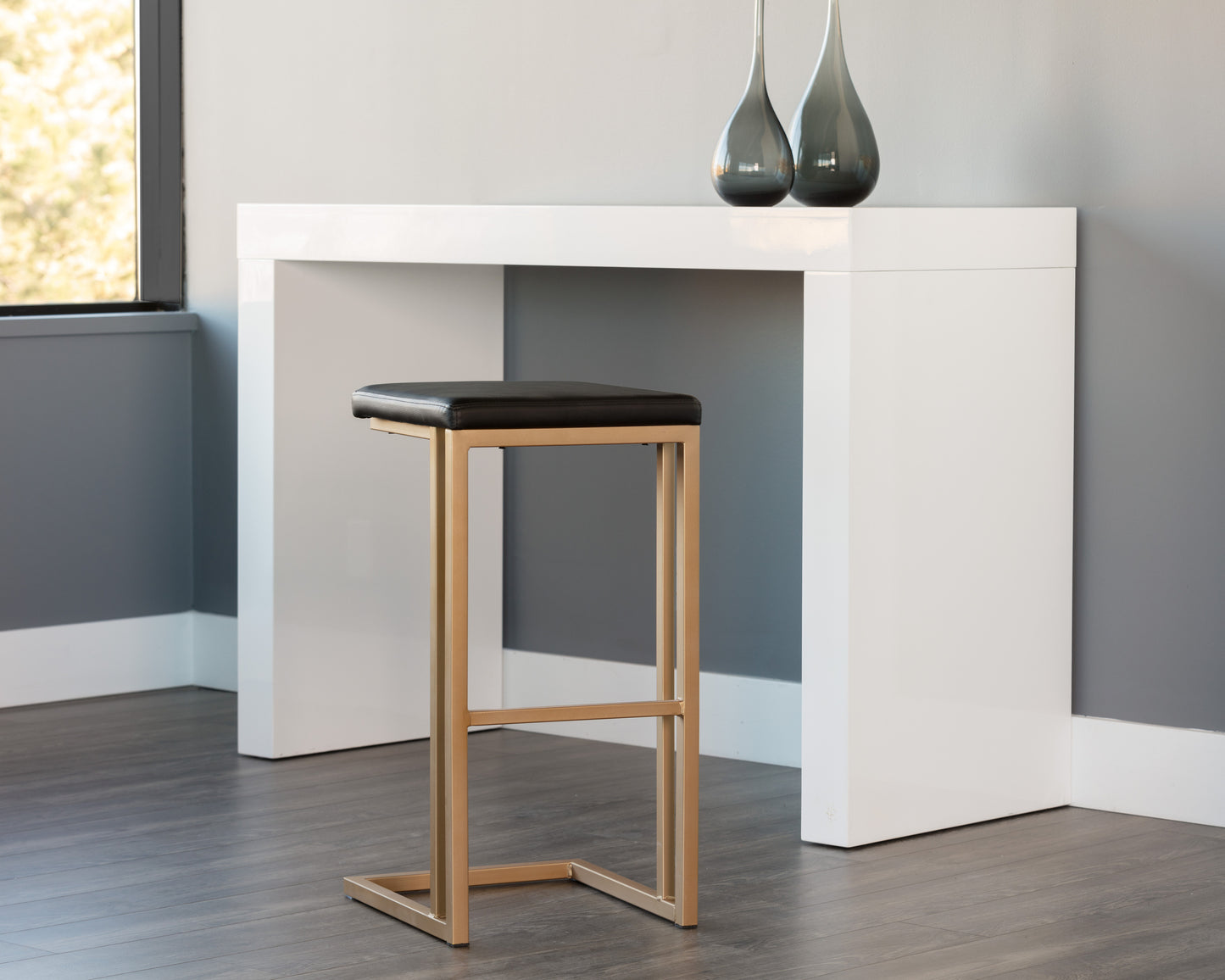 NAHLA BOONE BARSTOOL - CHAMPAGNE GOLD - ONYX
