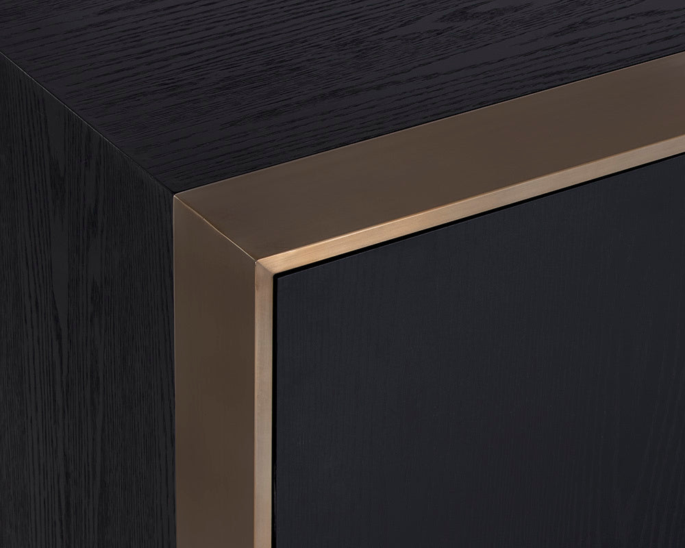 NAHLA DALTON SIDEBOARD - ANTIQUE BRASS - BLACK