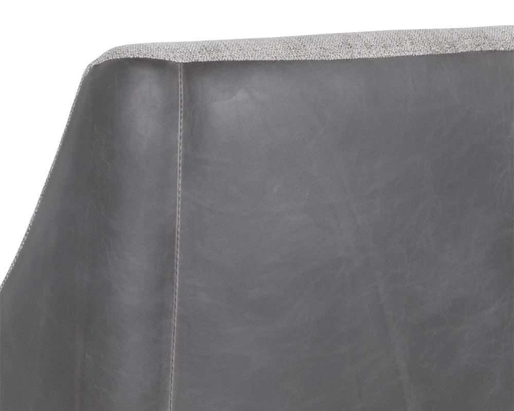NAHLA AURORA COUNTER STOOL - POLO CLUB STONE / OVERCAST GREY