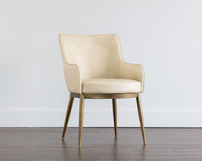 NAHLA FRANKLIN DINING ARMCHAIR - BRAVO CREAM