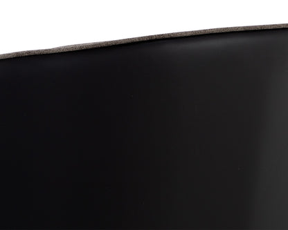NAHLA ASHER LOUNGE CHAIR - SPARROW GREY / NAPA BLACK