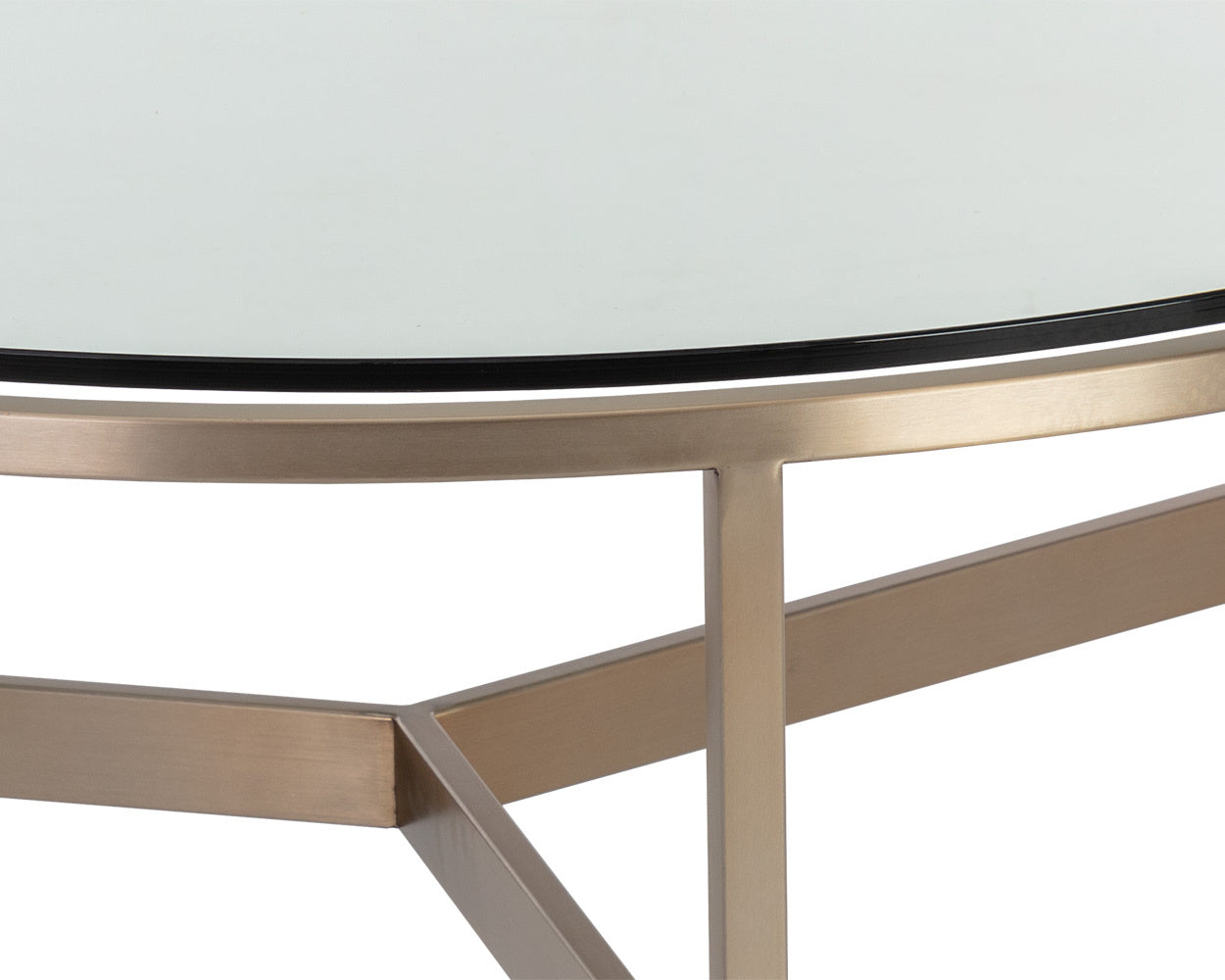 NAHLA FLATO COFFEE TABLE - ANTIQUE BRASS