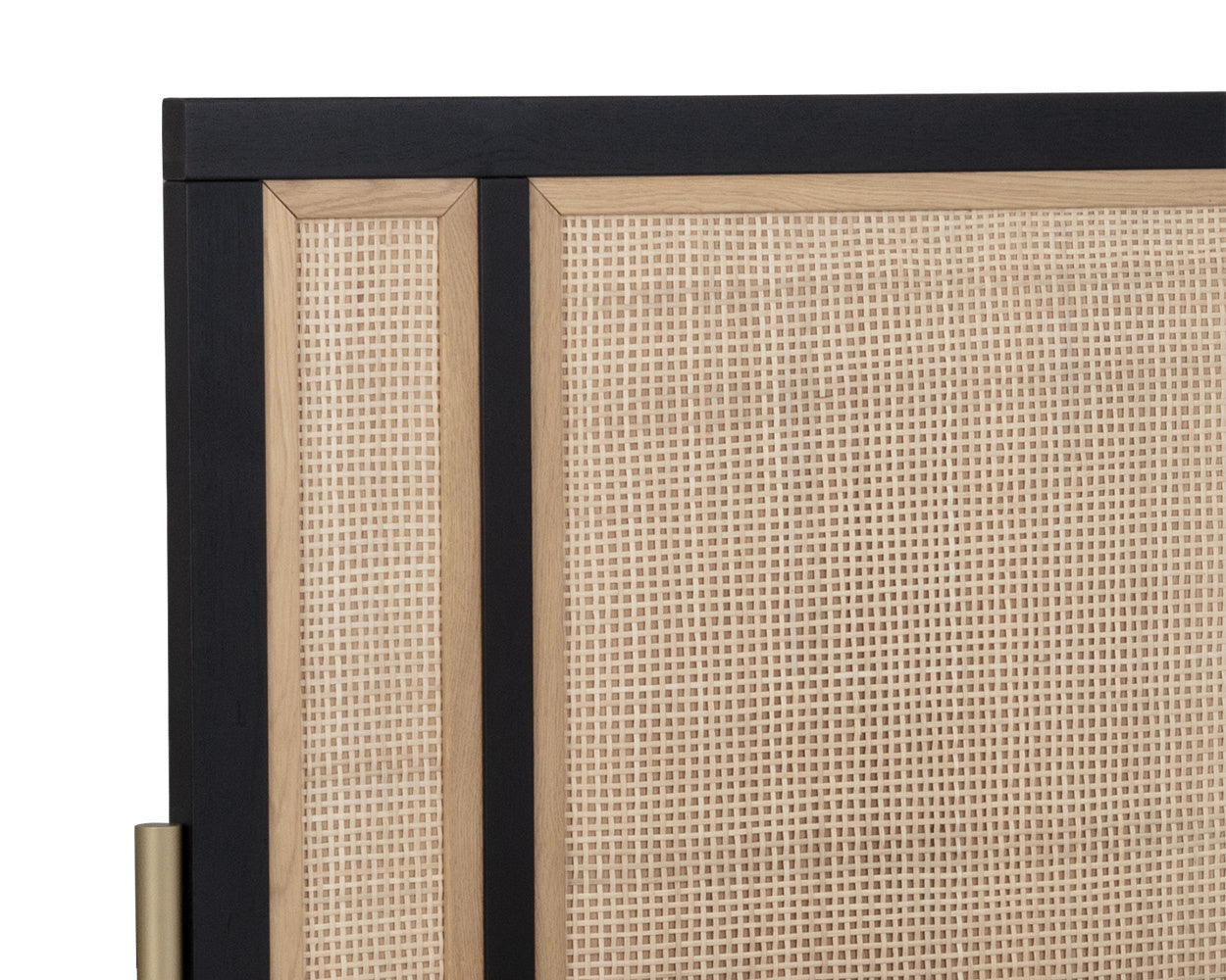 NAHLA AVIDA BED - KING - GOLD - BLACK/NATURAL