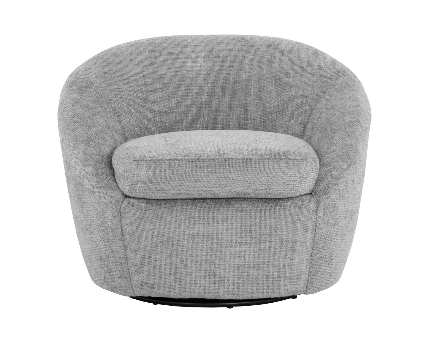 NAHLA BLISS SWIVEL LOUNGE CHAIR - HUSKY GREY