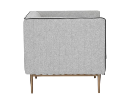 NAHLA BATAVIA ARMCHAIR - BELFAST HEATHER GREY
