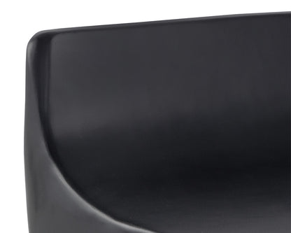 NAHLA LEDGER STOOL - BLACK