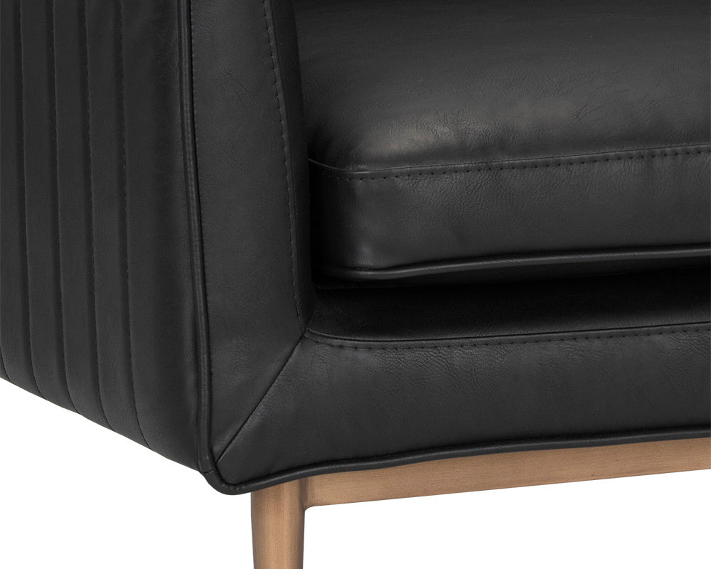 NAHLA BATAVIA ARMCHAIR - VINTAGE BLACK