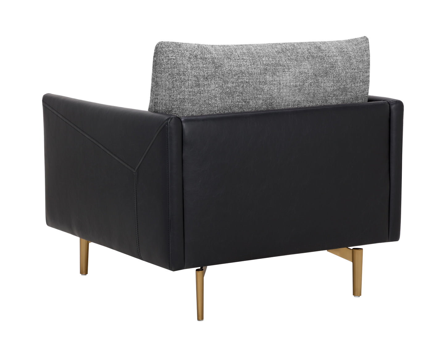 NAHLA ASHI ARMCHAIR - NASH ZEBRA / COAL BLACK