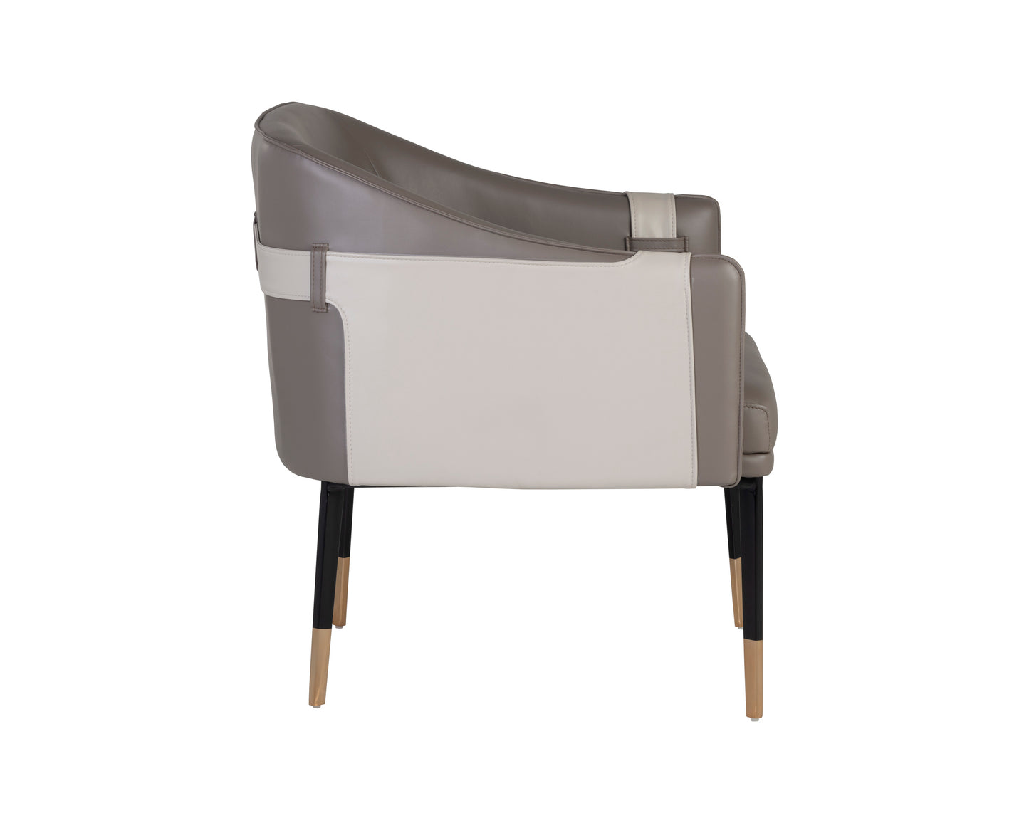 NAHLA CARTER LOUNGE CHAIR - NAPA TAUPE / NAPA STONE