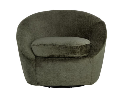 NAHLA BLISS SWIVEL LOUNGE CHAIR - BERGEN OLIVE