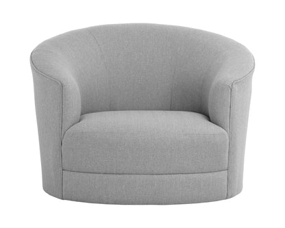 NAHLA GRIMALDI SWIVEL ARMCHAIR - LIV DOVE