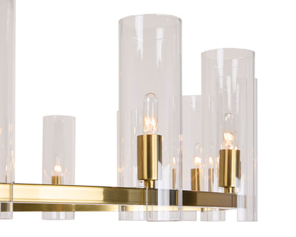 NAHLA CLARABELLE CHANDELIER - LARGE - BRASS