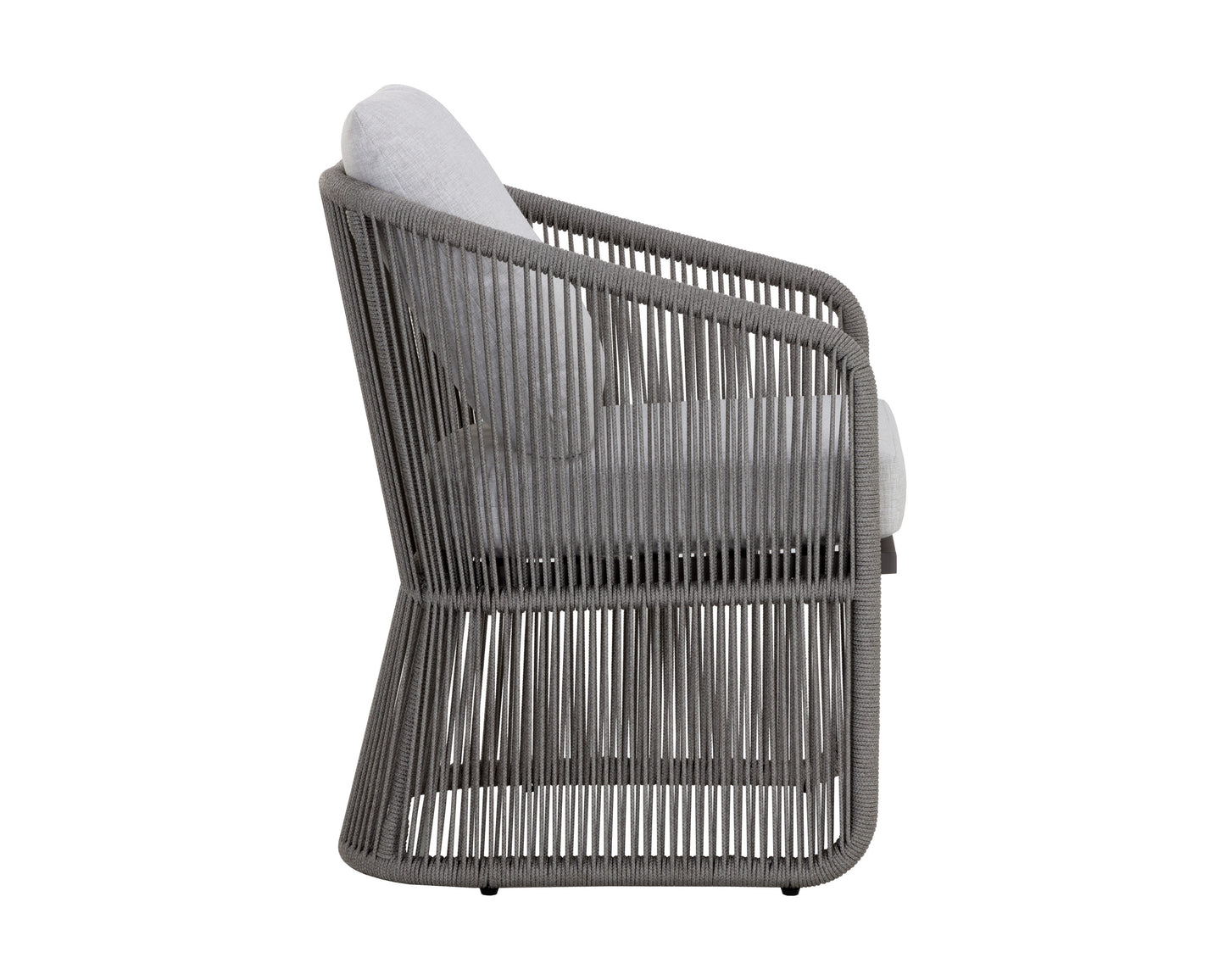 NAHLA ALLARIZ DINING ARMCHAIR - WARM GREY - GRACEBAY LIGHT GREY