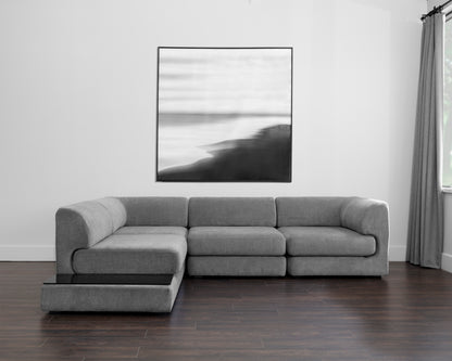 NAHLA HARMONY MODULAR - ARMLESS CHAIR - DANNY DARK GREY